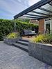 Traptrede 60x30x15 cm indus black kleurecht met facet