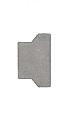 S-top H-verbandsteen half 8 cm grijs komo