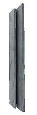 MUURELEMENT BLACK SLATE 250X50X4-6,5 CM