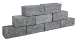 CASTLE R. TAH. BLUE CLASSIC 40X20X20CM