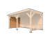 Wandmodule Type C zweeds rabat Red Class Wood 300 x 224 cm