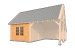 Wandmodule Type D & E zweeds rabat Red Class Wood 350/400 x 224 cm