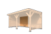 Wandmodule Type D & E zweeds rabat Red Class Wood 350/400 x 224 cm