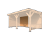 Wandmodule Type B zweeds rabat Red Class Wood 250 x 224 cm