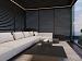 Aluminium overkapping Louvrepaneel horizontaal 360 cm antraciet