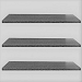 Vijverrand 100x20x3 cm black (6 zijdes verzoet, 8 facetranden)