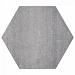 Soft comfort zeskant 60/52,5x30x4 cm grezzo