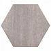 Soft comfort zeskant 60/52,5x30x4 cm ivory