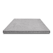Tegel zonder facet, gewapend  100x100x5 grijs