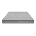 Tegel zonder facet, gewapend  100x100x12 grijs