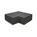 Hoekstuk traptreden 90° binnen 37x15 carbon