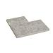 Blue Stone strook gevlamd & geborsteld 30 cm breed hoekstuk 50/30x3 cm.