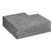 Blue Stone traptrede gevlamd & geborsteld hoekstuk 50/35x15 cm.