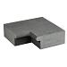 Blue Stone traptrede gezoet met neus hoekstuk inw. 50/35x15 cm.