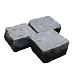 Vietnamees basalt kei 14x14x8-10 cm.