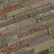 Stone Panels Rusty Quarzite 60x15x1,5-2,5 cm (doos à 0,45 m2)