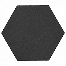 Soft comfort zeskant 60/52,5x30x4 cm nero