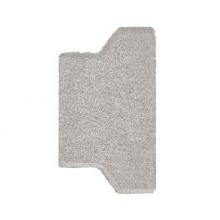H-verbandsteen half 8 cm grijs komo