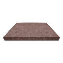 Tegel zonder facet, gewapend  80x80x5 roodbruin