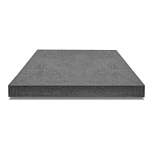 Tegel zonder facet, gewapend  100x100x12 antraciet