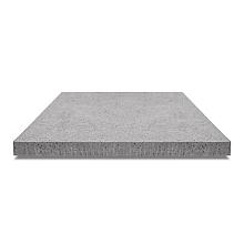 Tegel zonder facet, gewapend  120x120x7 grijs