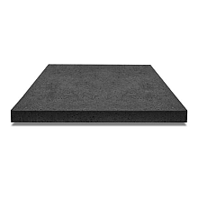 Tegel zonder facet, gewapend  120x120x12 carbon