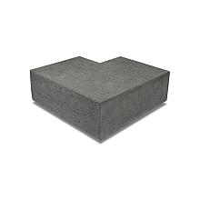 Hoekstuk traptreden 90° buiten 37x15 antraciet