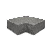 Hoekstuk traptreden 90° binnen 37x15 antraciet