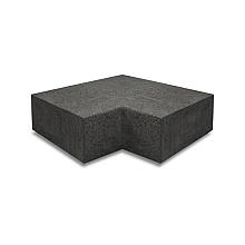 Hoekstuk traptreden 90° binnen 37x15 carbon