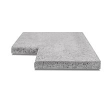 Zwembadrand hoekstuk 90° 100x 40x5 grijs
