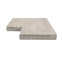 Zwembadrand hoekstuk 90° 100x 40x5 greige