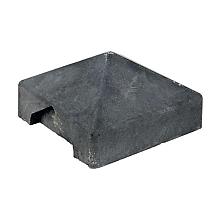 Berton©-afdekpet antraciet diamantkop 14 x 14 x 5 cm T-model