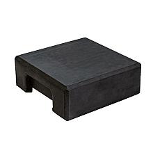 Berton© afdekpet antraciet gecoat, vlakke kop 14 x 14 x 5 cm eindmodel
