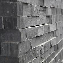 Supreme Slate steenstrip eind/hoekstuk 45/15x15x1-2,5 cm.
