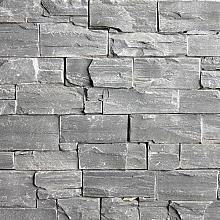 Grey Slate XL steenstrip eind/hoekstuk 45/15x15x2-3,5 cm.